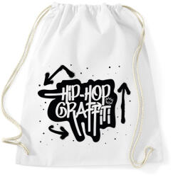 printfashion Hiphop graffiti - Sportzsák, Tornazsák - Fehér (7512480)