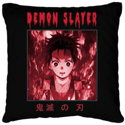 printfashion DEMON SLAYER - Párnahuzat, Díszpárnahuzat - Fekete (5601442)