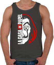 printfashion LA CASA DE PAPEL - A nagy pénzrablás - Férfi atléta - Sötétszürke (4261473)