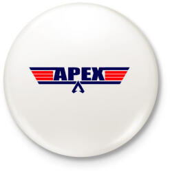 printfashion Apex Legends - TopGun logó - Kitűző, hűtőmágnes - Fehér (3080677)