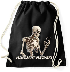 printfashion MINDJÁRT - Sportzsák, Tornazsák - Fekete (15784520)