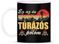 printfashion Ez az én túrázós pólóm - Bögre - Fekete (16363695)