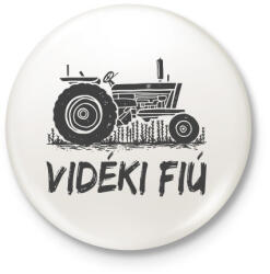 printfashion Vidéki fiú - Kitűző, hűtőmágnes - Fehér (3078808)