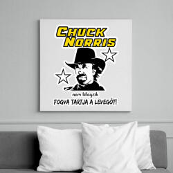 printfashion Chuck Norris nem lélegzik, fogva tartja a levegőt! - Vászonkép - Fehér (6625545)