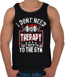 printfashion Gyúrós motiváció - Férfi atléta - Fekete (2605465)