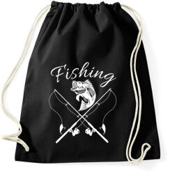 printfashion Fishing - Sportzsák, Tornazsák - Fekete (4578871)