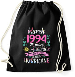printfashion Születésnap 1994 Március - Napfény egy kis hurrikánnal! - Sportzsák, Tornazsák - Fekete (1168782)
