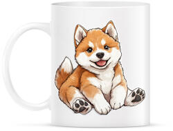printfashion Cuki Duci Akita Inu - Bögre - Fehér (16699993)