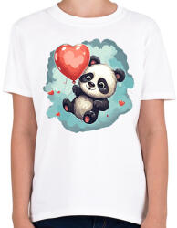 printfashion Panda - Gyerek póló - Fehér (16665456)