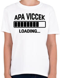 printfashion Apa viccek - loading. . . - Gyerek póló - Fehér (13489561)