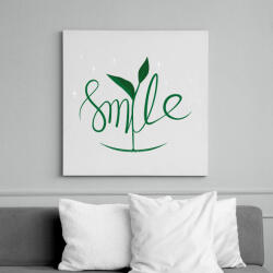 printfashion Mosoly - Vászonkép - Fehér (6621661)