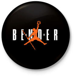 printfashion Airbender - Aang - Kitűző, hűtőmágnes - Fekete (15841120)