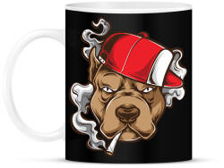 printfashion Pitbull - Bögre - Fekete (2369779)