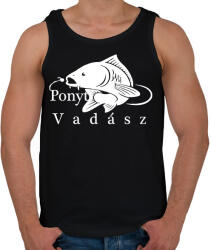 printfashion Ponyt vadászó - Férfi atléta - Fekete (2454022)