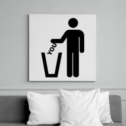 printfashion Trash you - Vászonkép - Fehér (6630608)