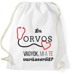 printfashion Orvos varázserő - Sportzsák, Tornazsák - Fehér (1844620)