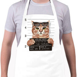 printfashion Rabosított macska - Kötény - Fehér (7065022)