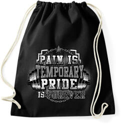 printfashion A fájdalom átmeneti, de a büszkeség örök - Sportzsák, Tornazsák - Fekete (1064779)