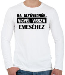 printfashion Eltévedt pároknak - Ha eltévednék - Férfi hosszú ujjú póló - Fehér (6995507)