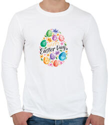 printfashion husvét18 - Férfi hosszú ujjú póló - Fehér (6601851)