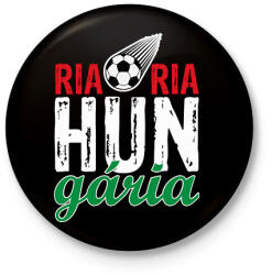 printfashion Ria ria hungária - Kitűző, hűtőmágnes - Fekete (5967039)