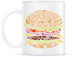 printfashion Hamburger - Bögre - Fehér (13191998)