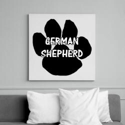printfashion German shepherd - Vászonkép - Fehér (6629651)