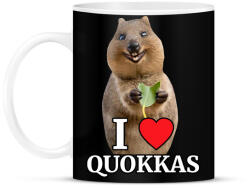 printfashion I love quakkas! - Bögre - Fekete (5149529)