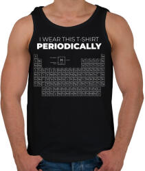 printfashion Periódusos rendszer - Férfi atléta - Fekete (4044102)