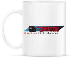 printfashion Among us Impostor objective - Bögre - Fehér (4129648)