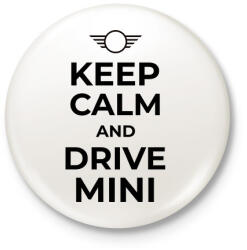 printfashion DRIVE MINI - Kitűző, hűtőmágnes - Fehér (10359531)