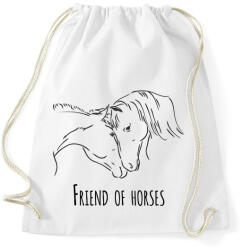 printfashion Friend of horses - Sportzsák, Tornazsák - Fehér (6324248)