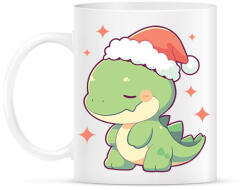 printfashion Karácsonyi dínó - Bögre - Fehér (15303767)