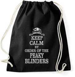 printfashion Keep calm and order - Sportzsák, Tornazsák - Fekete (2575788)