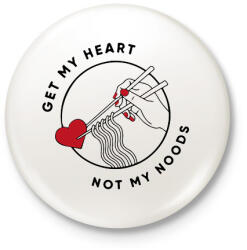 printfashion Get my heart - Kitűző, hűtőmágnes - Fehér (13364399)