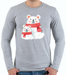 printfashion Jegesmacik - Férfi hosszú ujjú póló - Sport szürke (5436013)