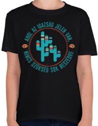 printfashion Ahol az igazság - Arapahó indián - Gyerek póló - Fekete (7603272)