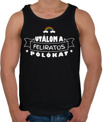 printfashion Feliratos póló - Férfi atléta - Fekete (11701461)