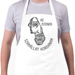 printfashion Az istenek szakállat hordanak - Kötény - Fehér (6840388)