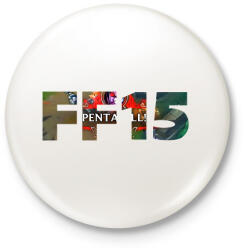 printfashion League of Legends - FF15 - Kitűző, hűtőmágnes - Fehér (15859149)