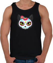printfashion Mexikói cukorkoponya - Férfi atléta - Fekete (4238766)
