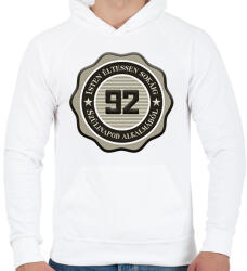printfashion 92 - Férfi kapucnis pulóver - Fehér (7142378)