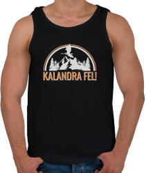 printfashion Kalandra fel! (Sötét póló) - Férfi atléta - Fekete (2664559)