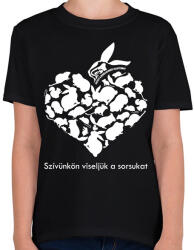 printfashion Együtt A Kisállatokért Alapítvány - Gyerek póló - Fekete (13443288)