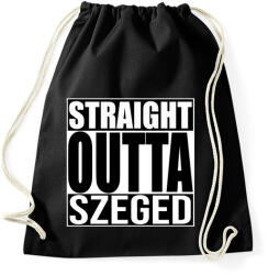 printfashion Straight Outta Sopron - Sportzsák, Tornazsák - Fekete (935268)