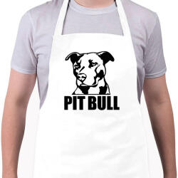 printfashion pitbull-png-273352 - Kötény - Fehér (4914521)