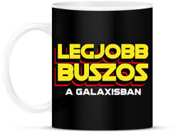printfashion LEGJOBB BUSZOS A GALAXISBAN - Bögre - Fekete (11564298)
