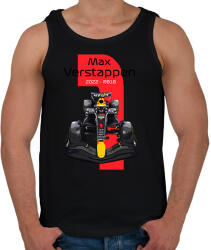 printfashion Max Verstappen 1 autóversenyző - fekete felirat - Férfi atléta - Fekete (16043214)