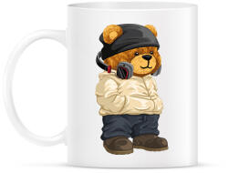 printfashion DJ maci - lemezlovas - Bögre - Fehér (9475943)