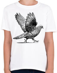 printfashion Galamb rajz - Gyerek póló - Fehér (16693304)